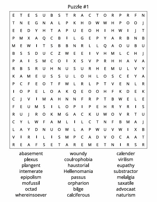 THE ULTIMATE WORD SEARCH CHALLENGE, 100 Puzzles and solutions, 8.5×11 inches