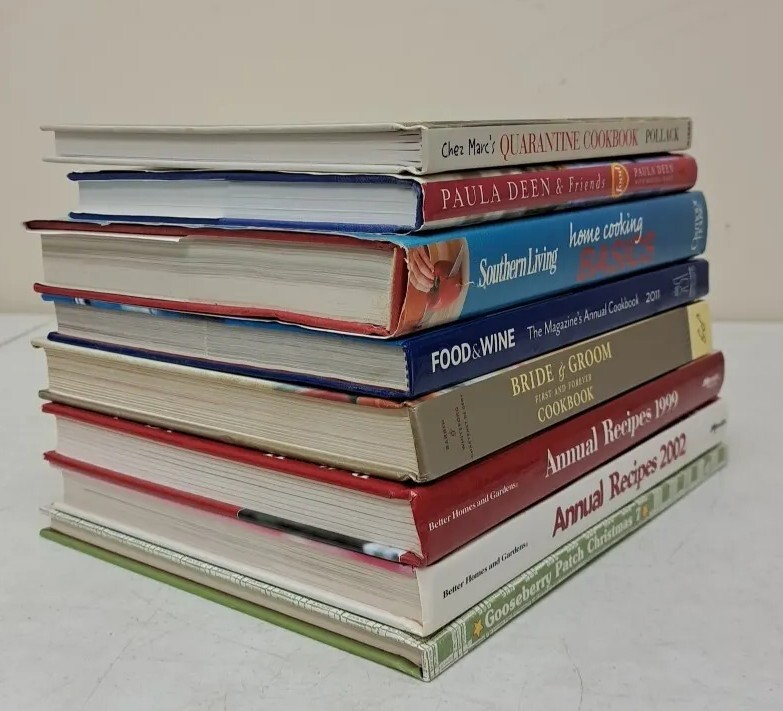 HC Cookbooks Lot Of 8. Christmas, Food & Wine, Southern Living, More #6.6.9