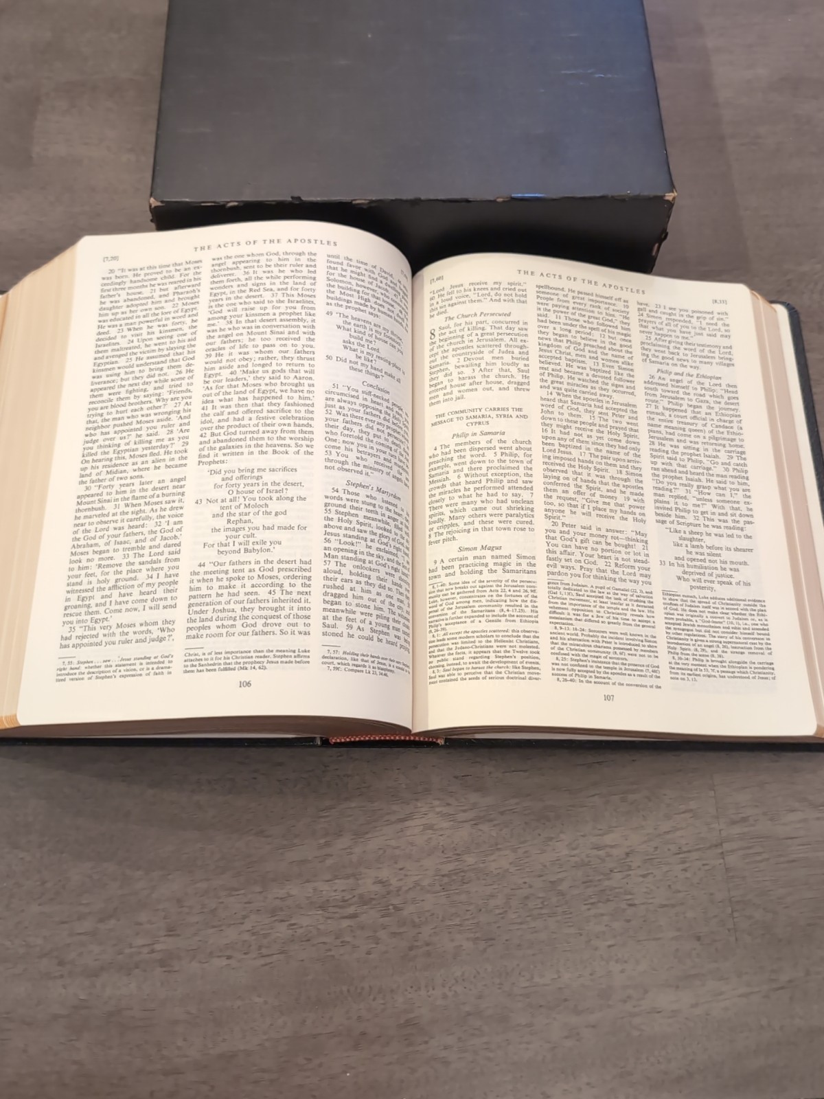 The New American Bible Special Family Edition Triple Column Catholic Press-world