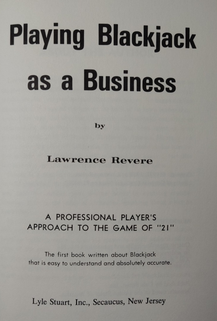 3 Books: Blackjack as Business; Facts of Roulette; Scarnes Guide to Poker