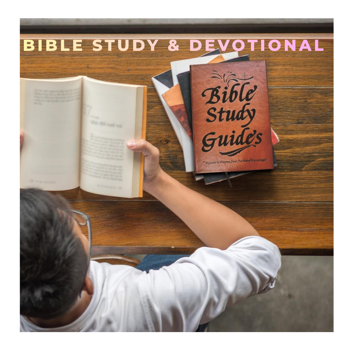 66-Page Bible Study Guide Daily Devotional Journal & Study Notebook Planner