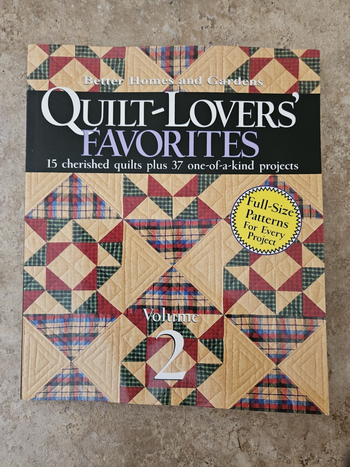 Quilt Lovers Favorites Volume 2 New Vintage 2002 Softcover 161 Pages w/Insert