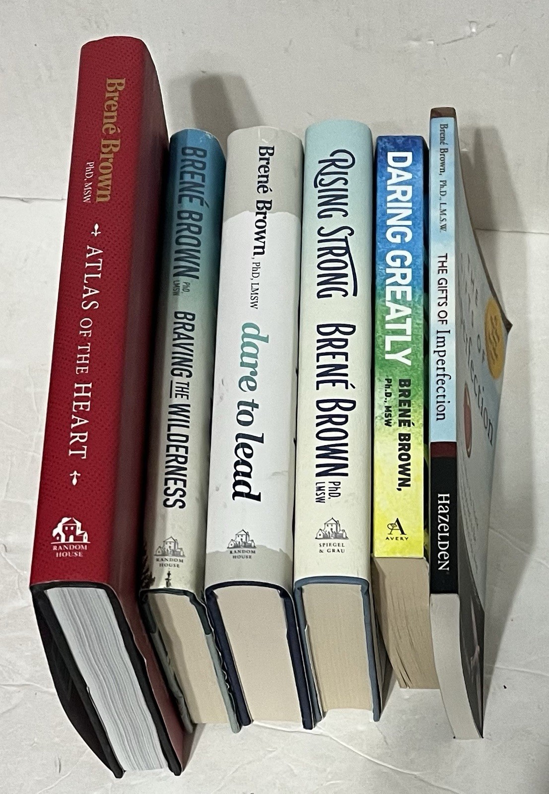 Lot of 7 Brene Brown – Dare Lead, Braving, Gifts, Daring, Atlas Strong VG+
