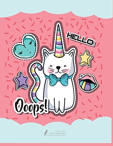 SKETCH BOOK: CUTE UNICORN COVER (8.5 X 11) INCHES 110 By Char Story *BRAND NEW*