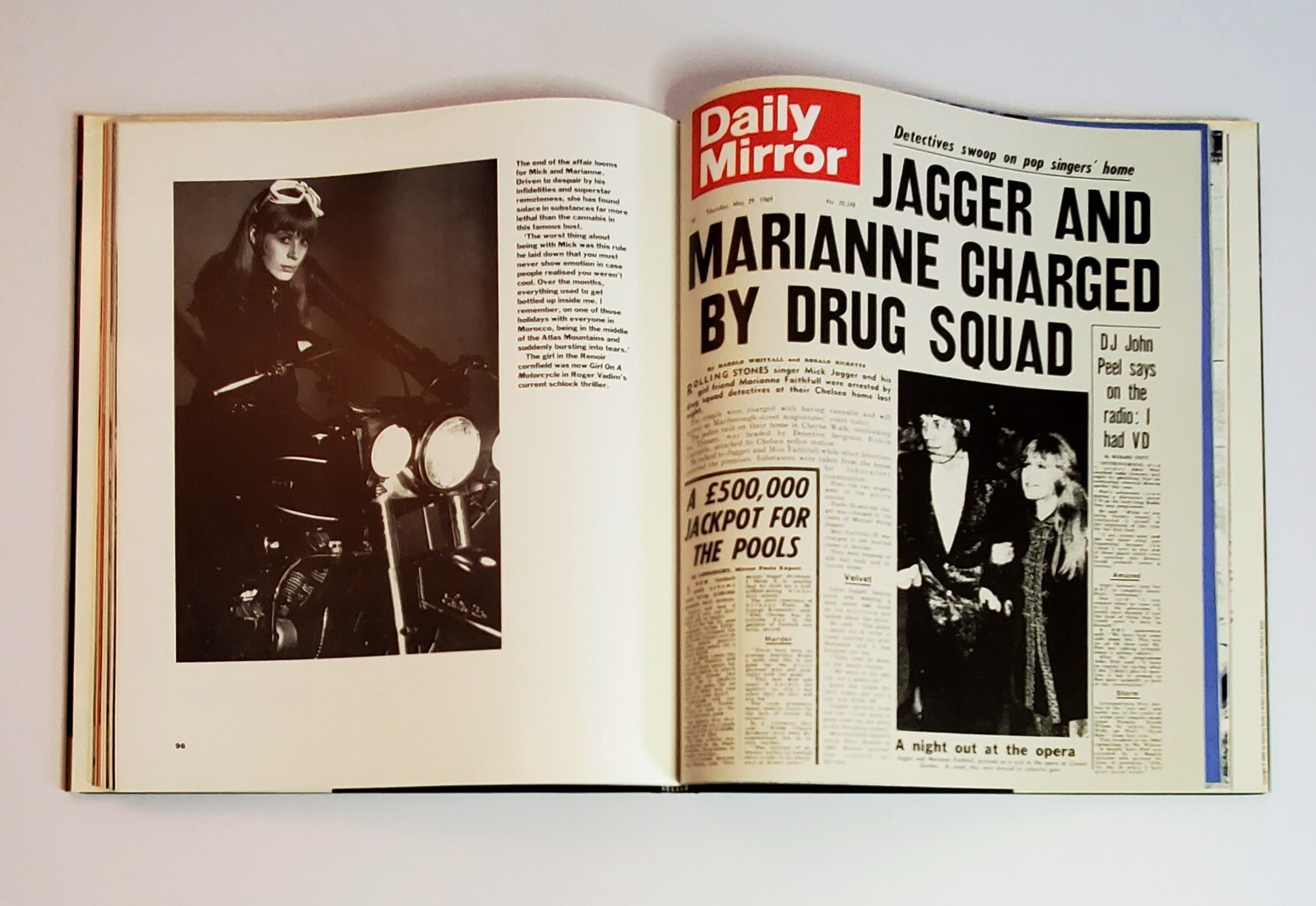 The Life and Good Times of the ROLLING STONES Coffee Table Book (126 pages)