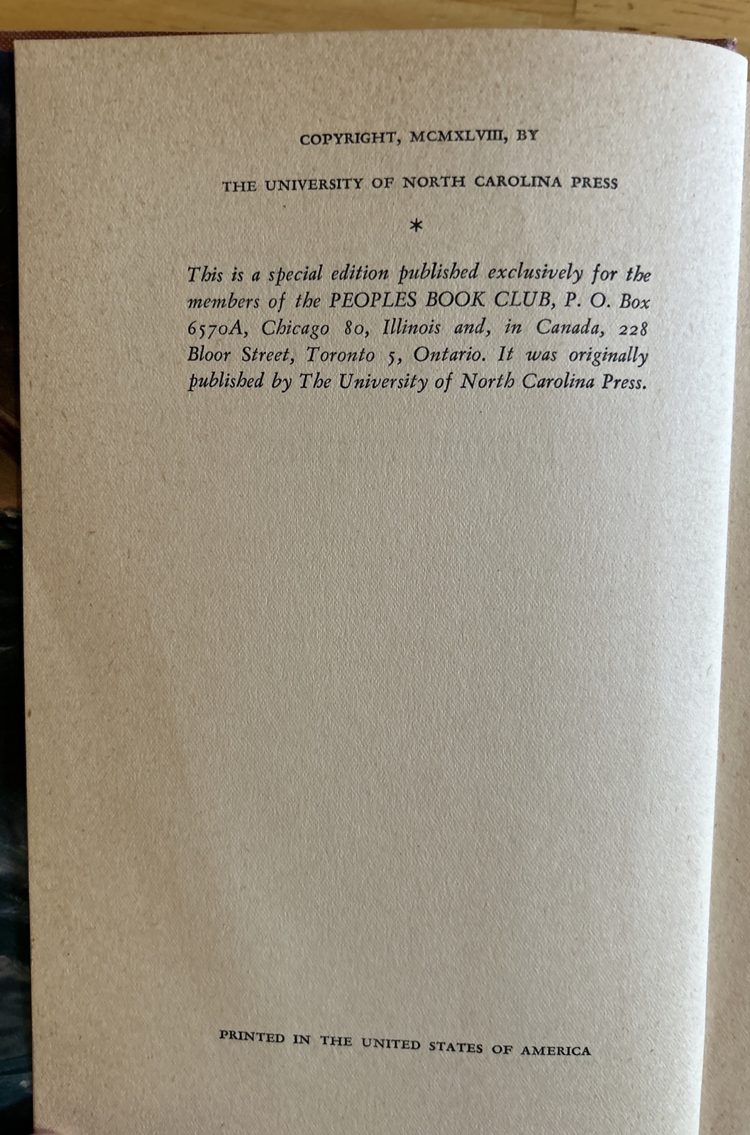 Vintage Bold Galilean by Legette Blythe 1938 ~ Peoples Book Club