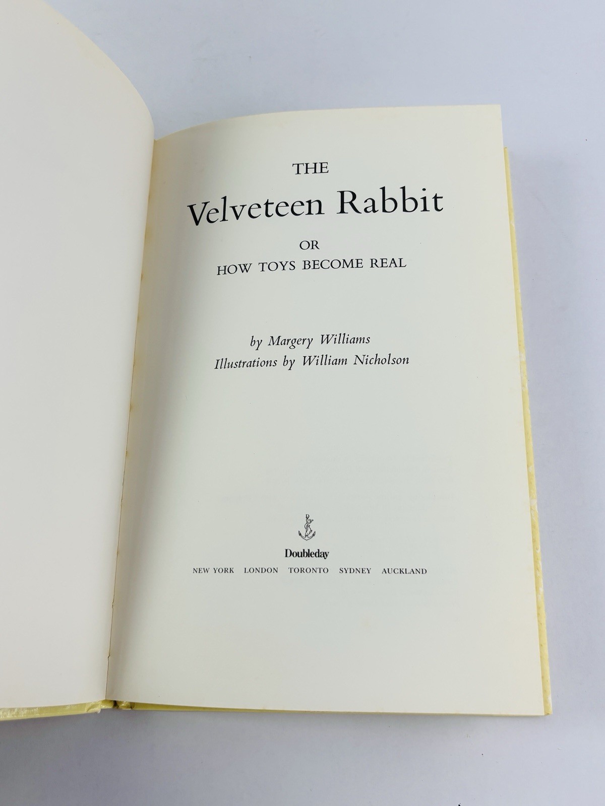 The Velveteen Rabbit Margery Williams 1980s Doubleday HCDJ Original 1922 Art
