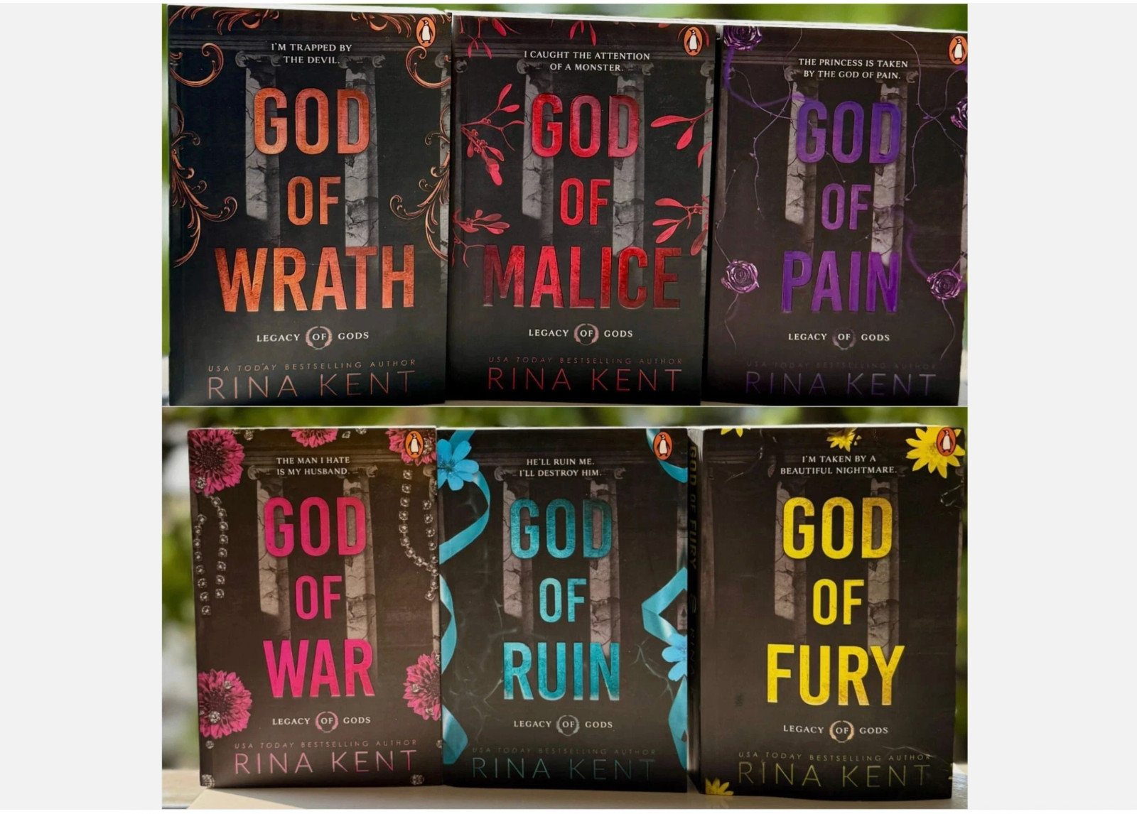 Rina Kent 6 Book Set | Legacy of Gods Series Paperback New