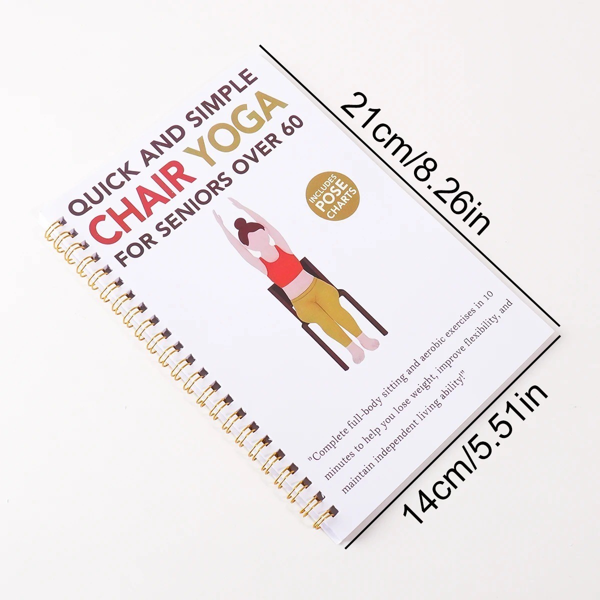 Chair Yoga 28 30 Day Guide Book Beginner Seated Exercise Weight Loss Workout