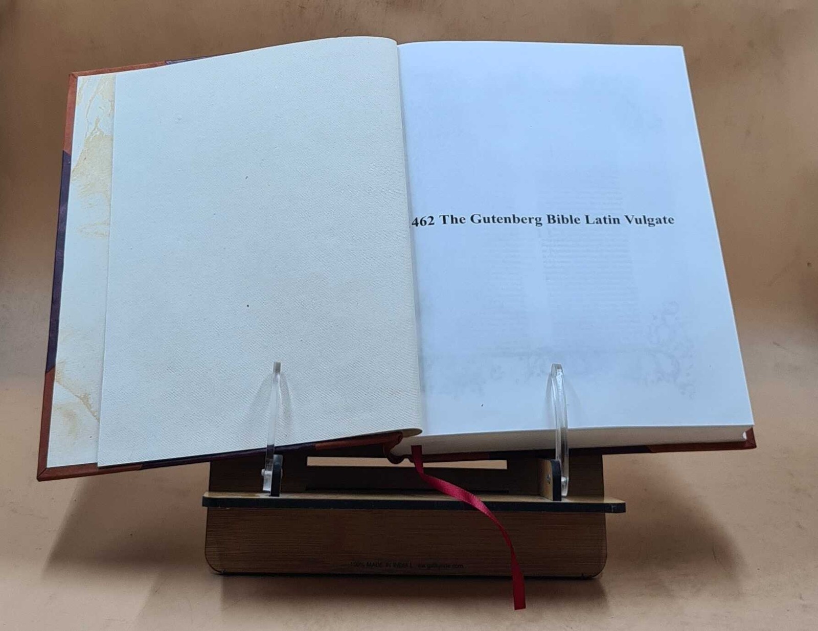 1462 The Gutenberg Bible Latin Vulgate [LEATHER BOUND]