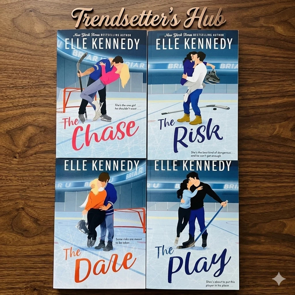 Elle Kennedy Briar U Series 4 Books Set The Chase Risk Dare Play Paperback usa