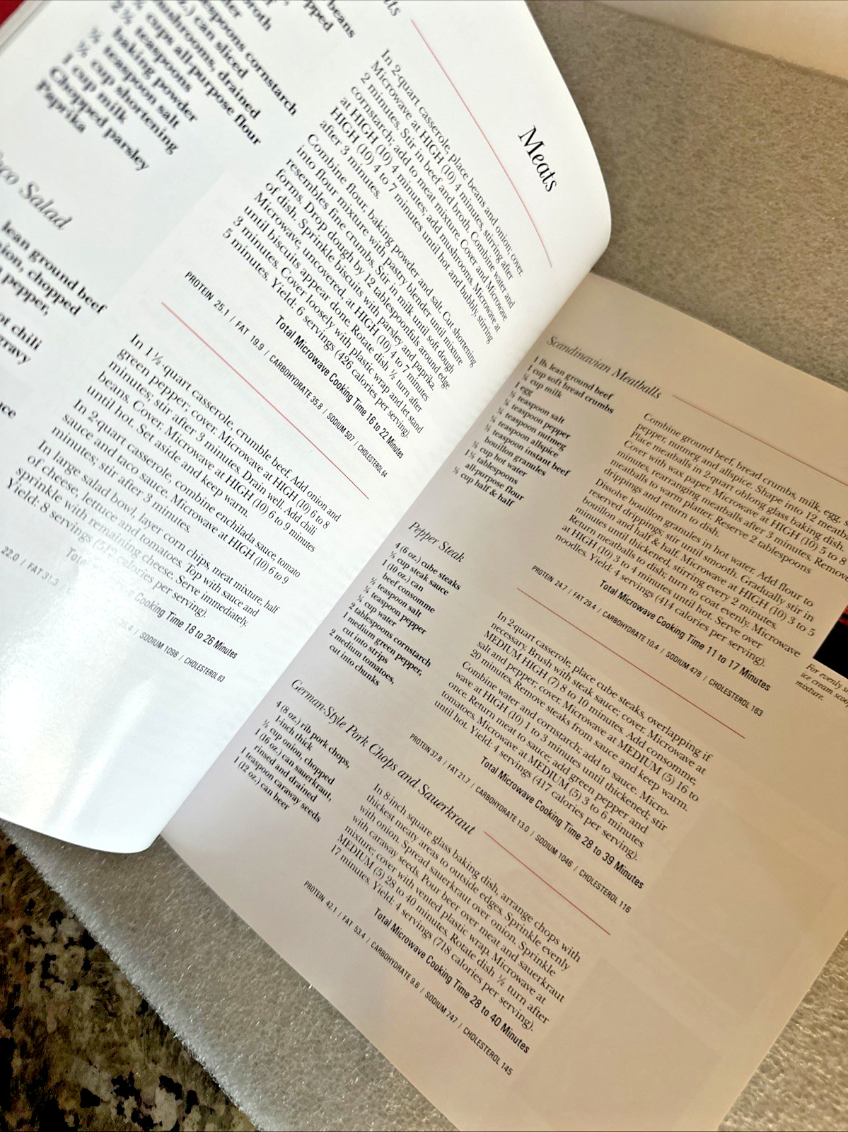 The Microwave Cookbook 1998 General Electric Co. 126 Pages – Brand New