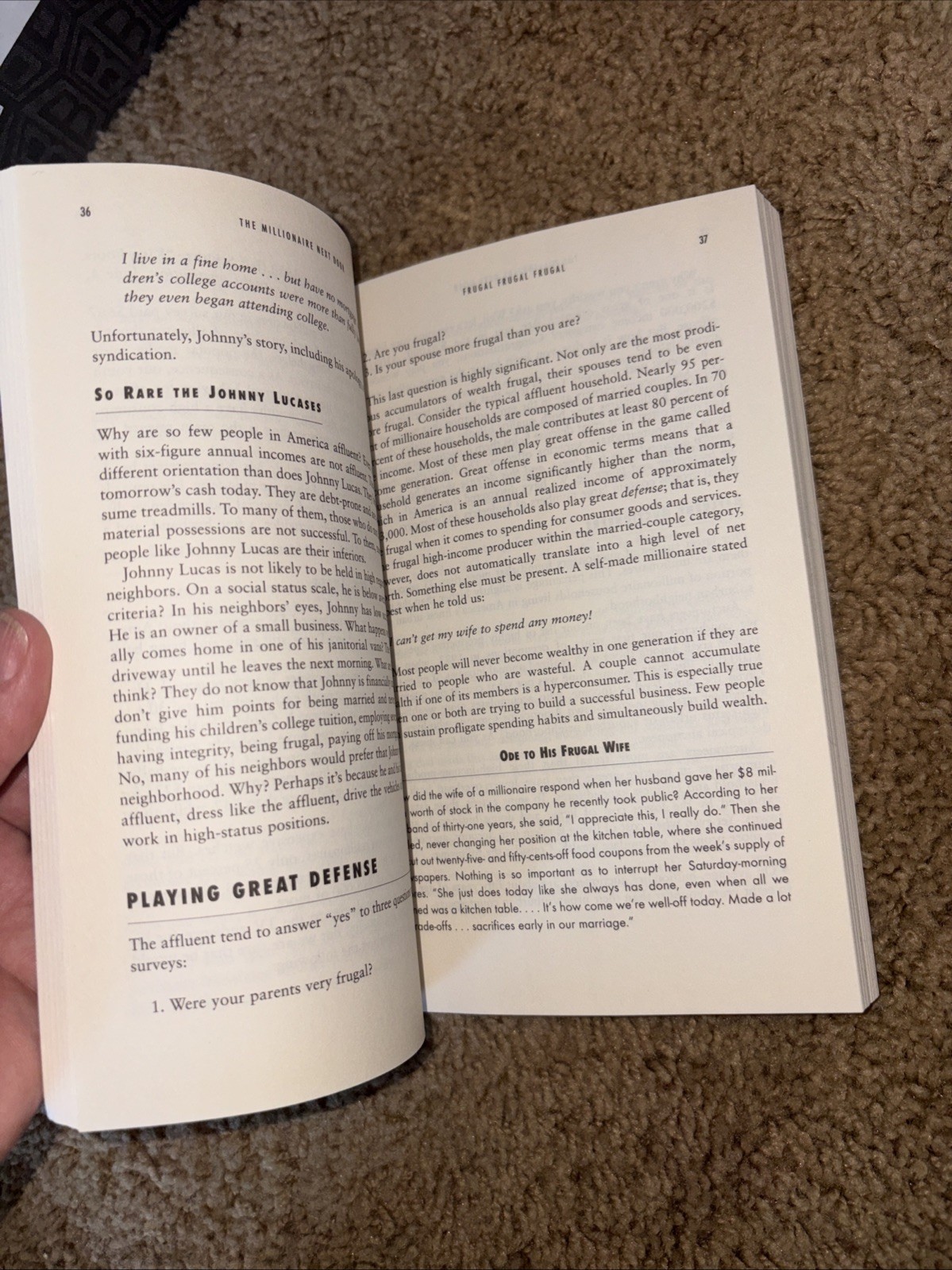 The Millionaire Next Door – Paperback By Stanley, Thomas J. – Like New