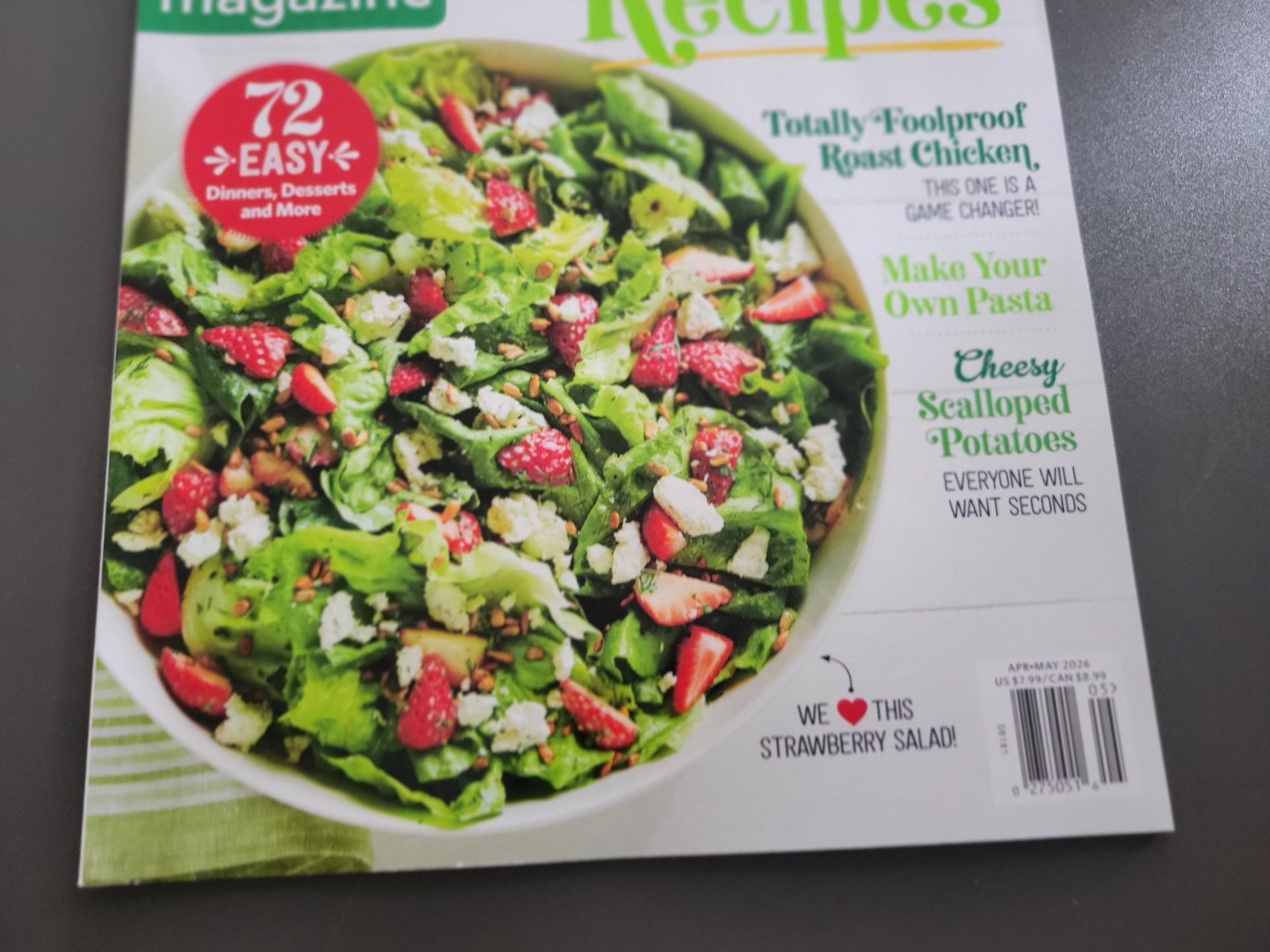 Food Network Magazine – April/May 2026 Edition – New Recipes – 72 Easy Dinners