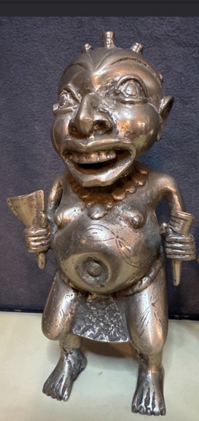 Bronze Edo people Benin Kingdom in Nigeria or the Bamum/Tikar people in Cameroon