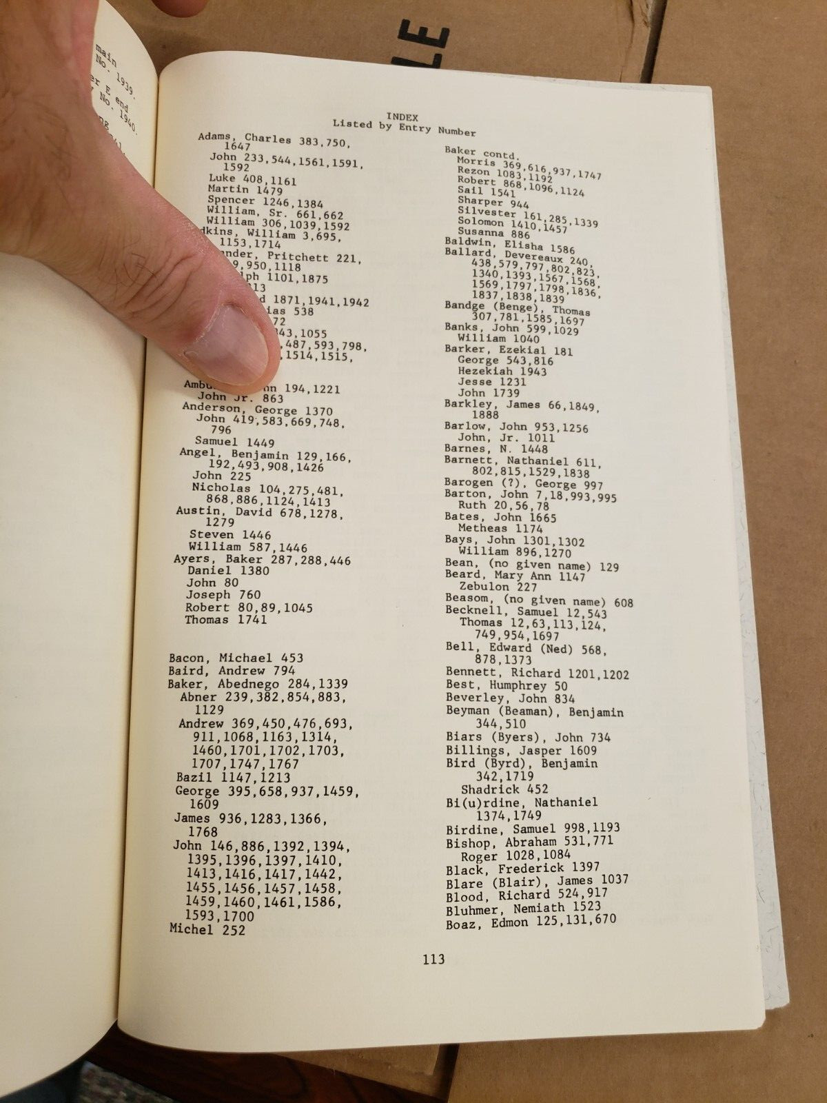 LAND Book WILKES County, NC 1778-1781 by Absher, 126 pages Used 1988 Book