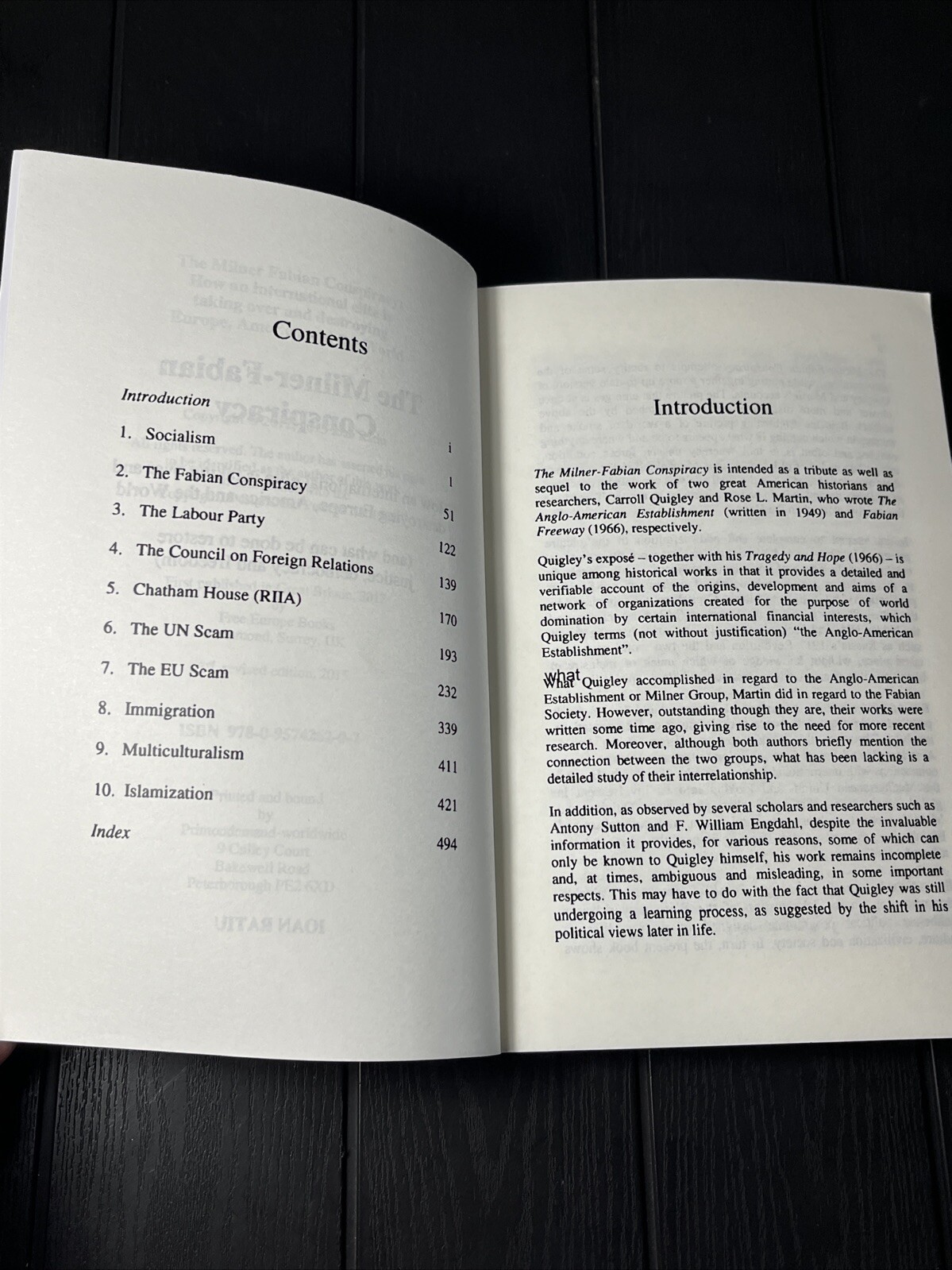 The Milner-Fabian Conspiracy,by Ioan Ratiu,525 Pages,Reprint,Brand New