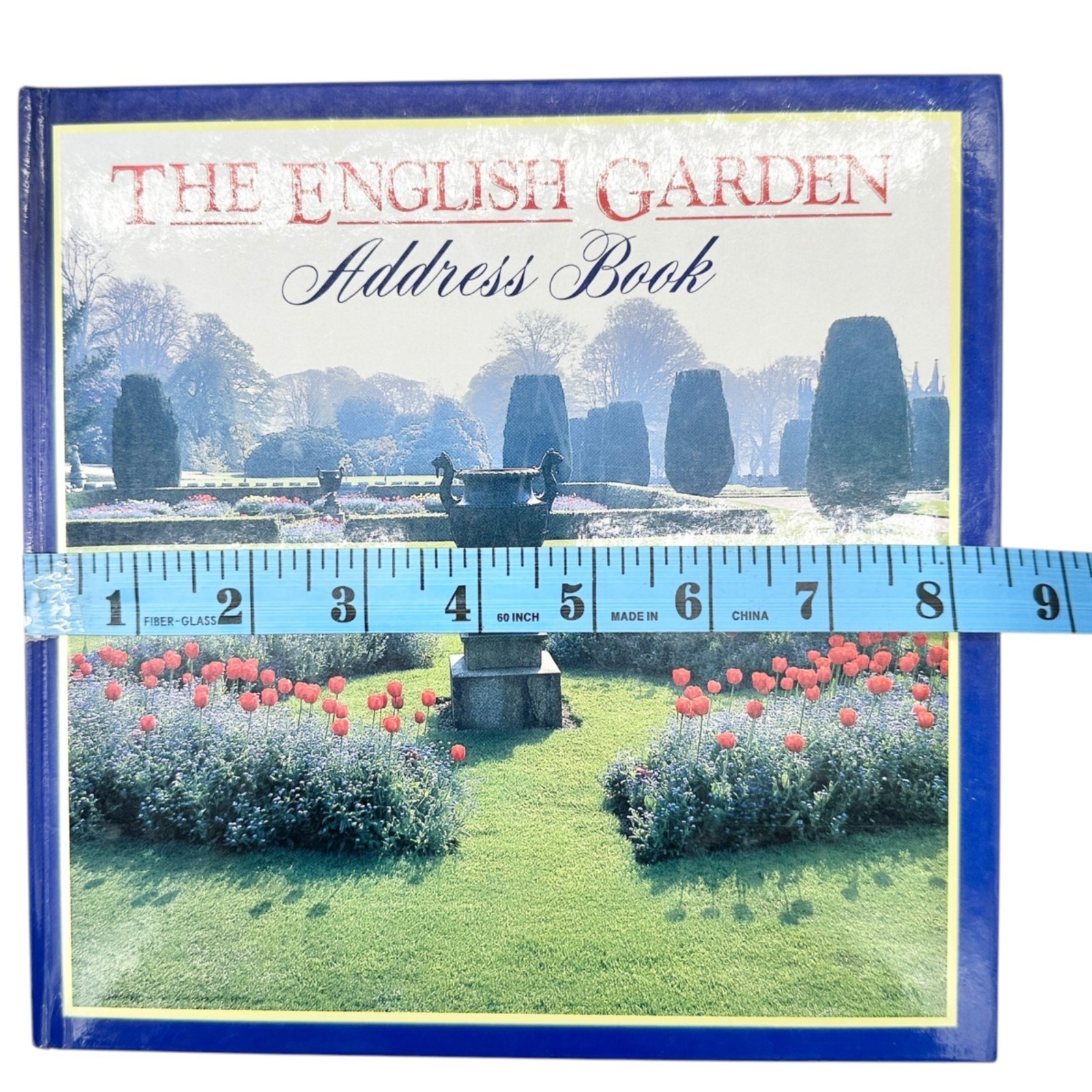 The English Garden Address Book Hardcover By Four Seasons Publishing 8.5 in Blue