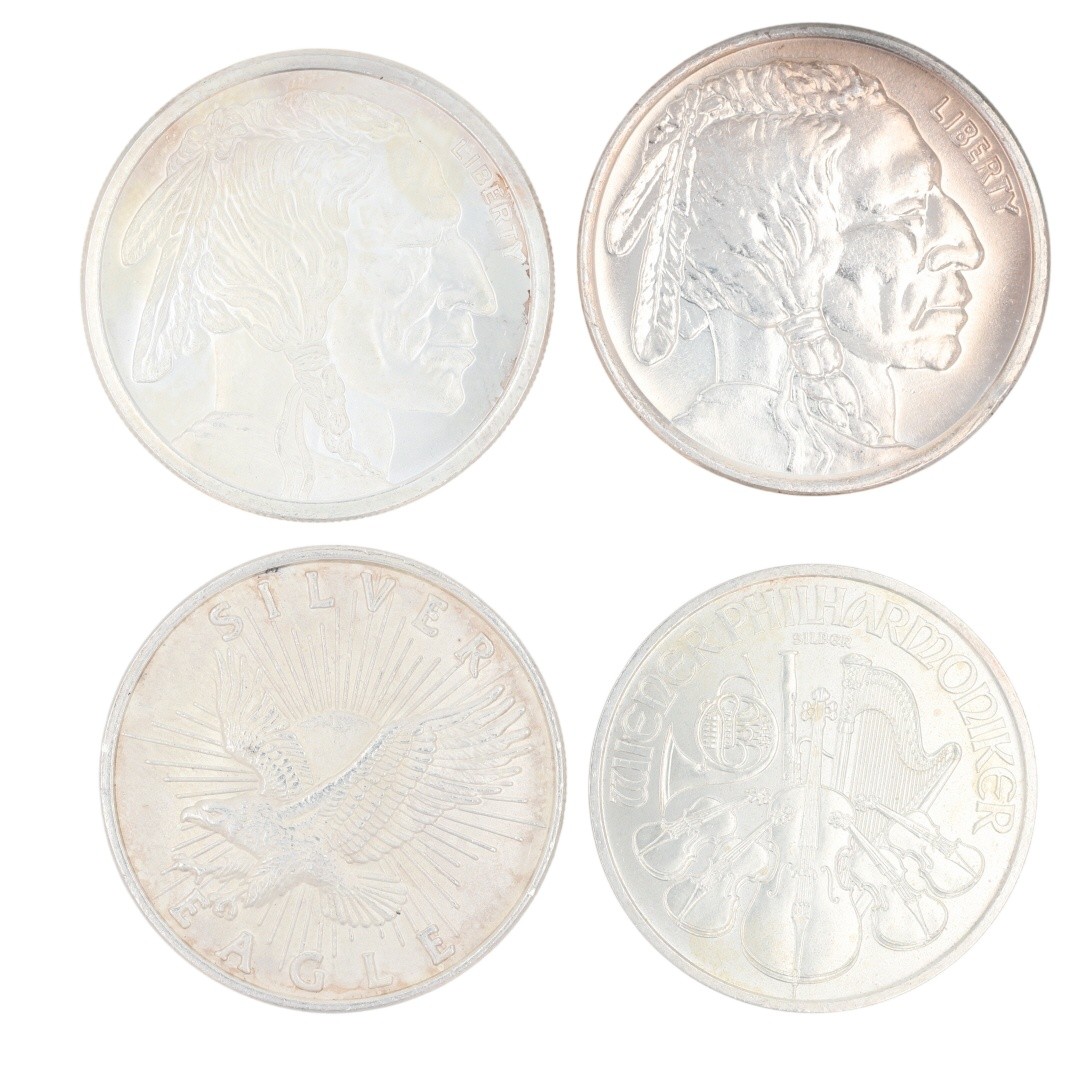 Assorted 1 oz .999 Fine Silver Rounds Variety Collection Set of 11 Rounds