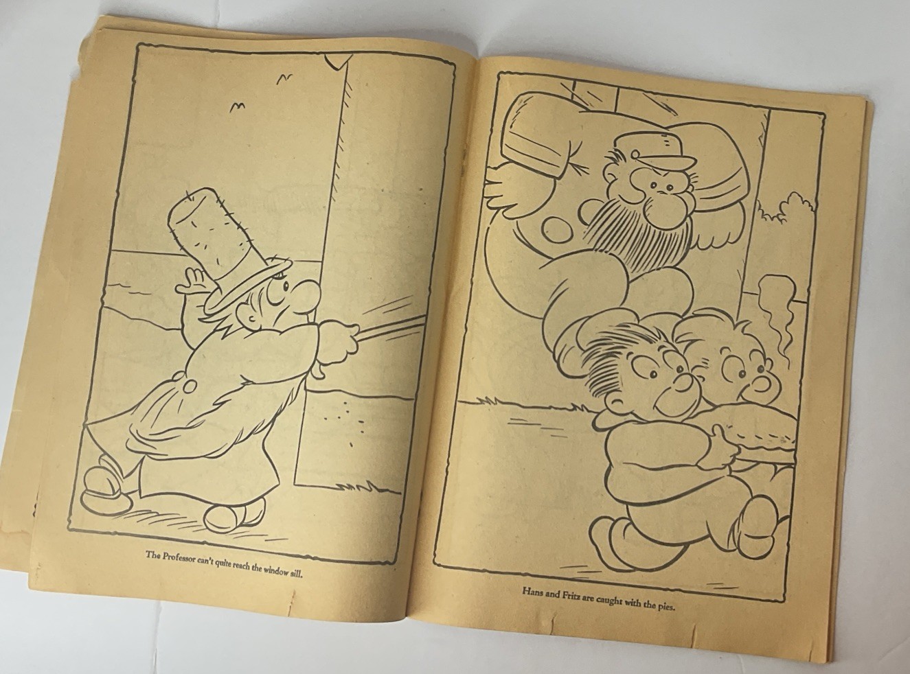 Book Kids Coloring Book Vintage The Captain And The Kids 11×8 Inches Great Comd