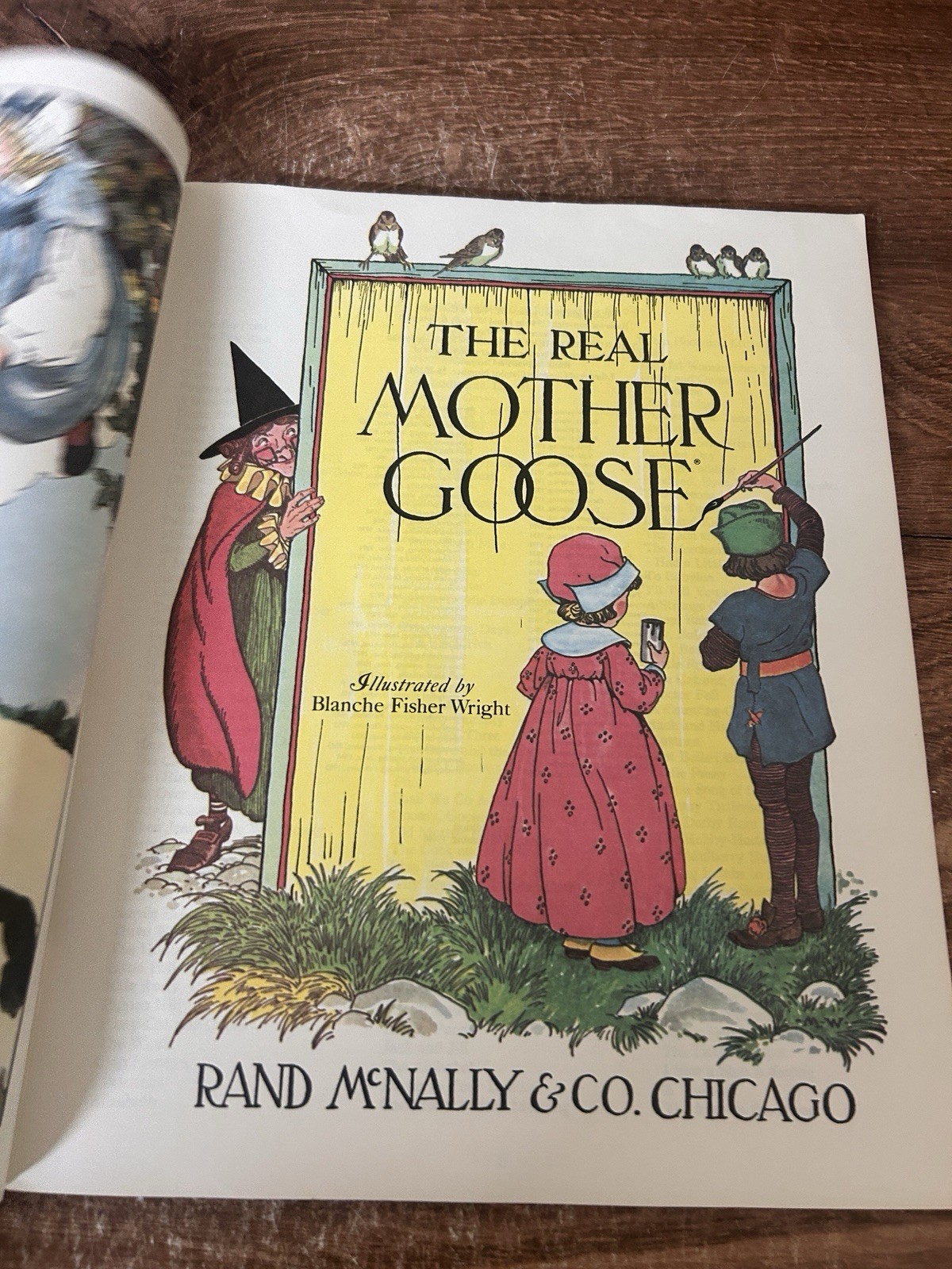 Vintage 1986 The Real Mother Goose Book Of Nursery Rhymes 128 Pages Paperback