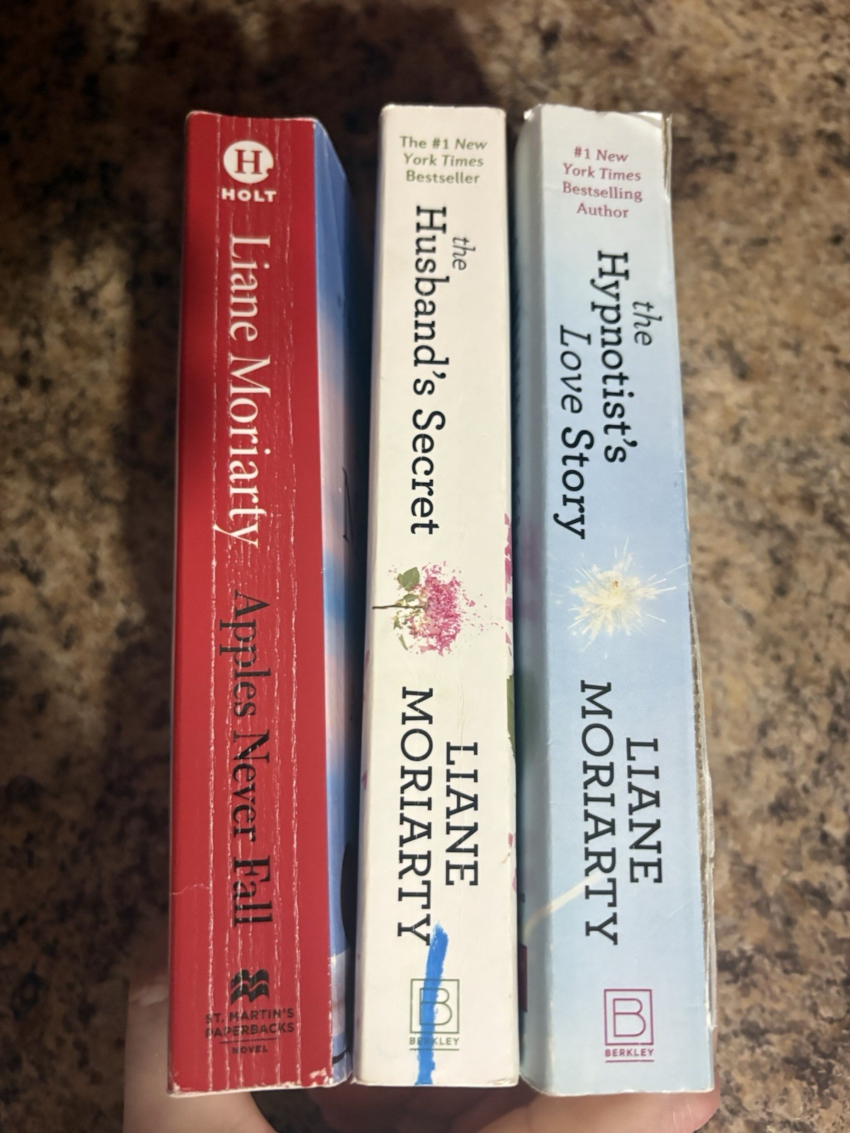 Liane Moriarty 3 Book Lot The Husband’s Secret Hypnotists Paperback Apples Never