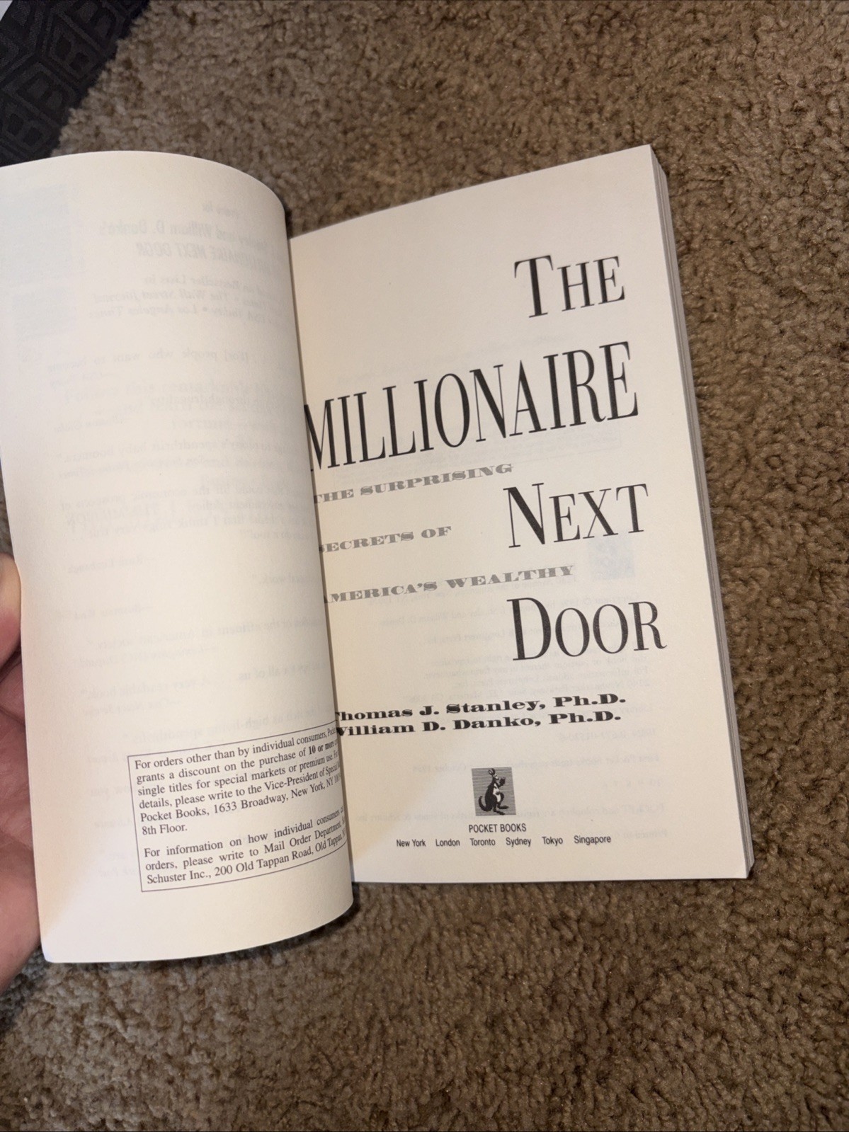 The Millionaire Next Door – Paperback By Stanley, Thomas J. – Like New