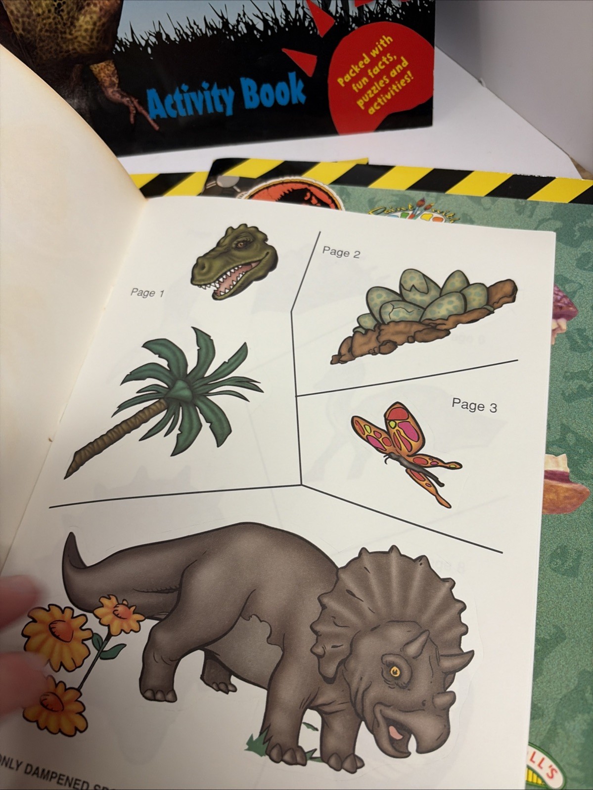 10 DINOSAURS ACTIVITY BOOKS. Paint, Color, Stickers & Puzzles NOS
