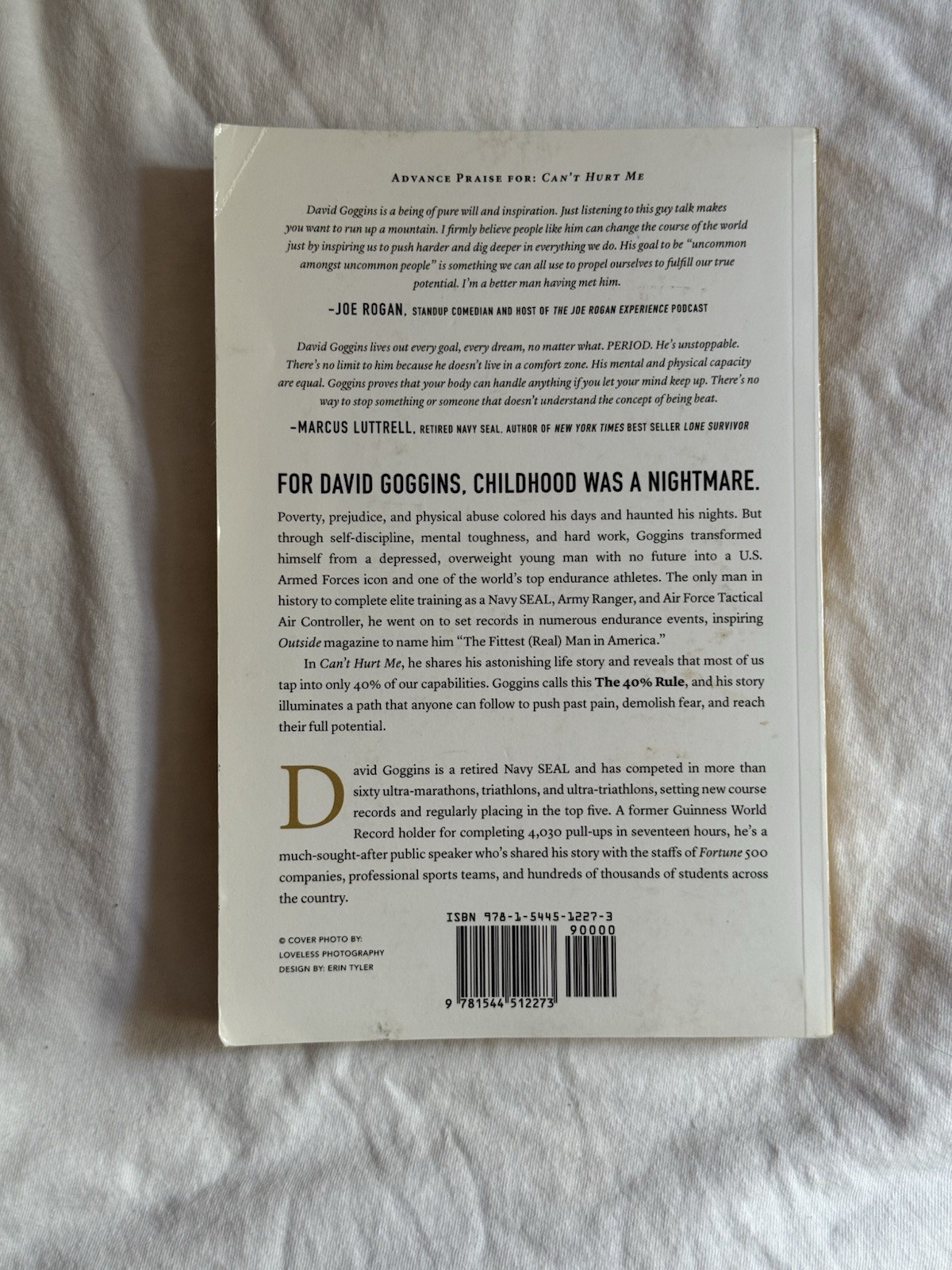 David Goggins Can’t Hurt Me: Master Your Mind and Defy the Odds 2018 Paperback