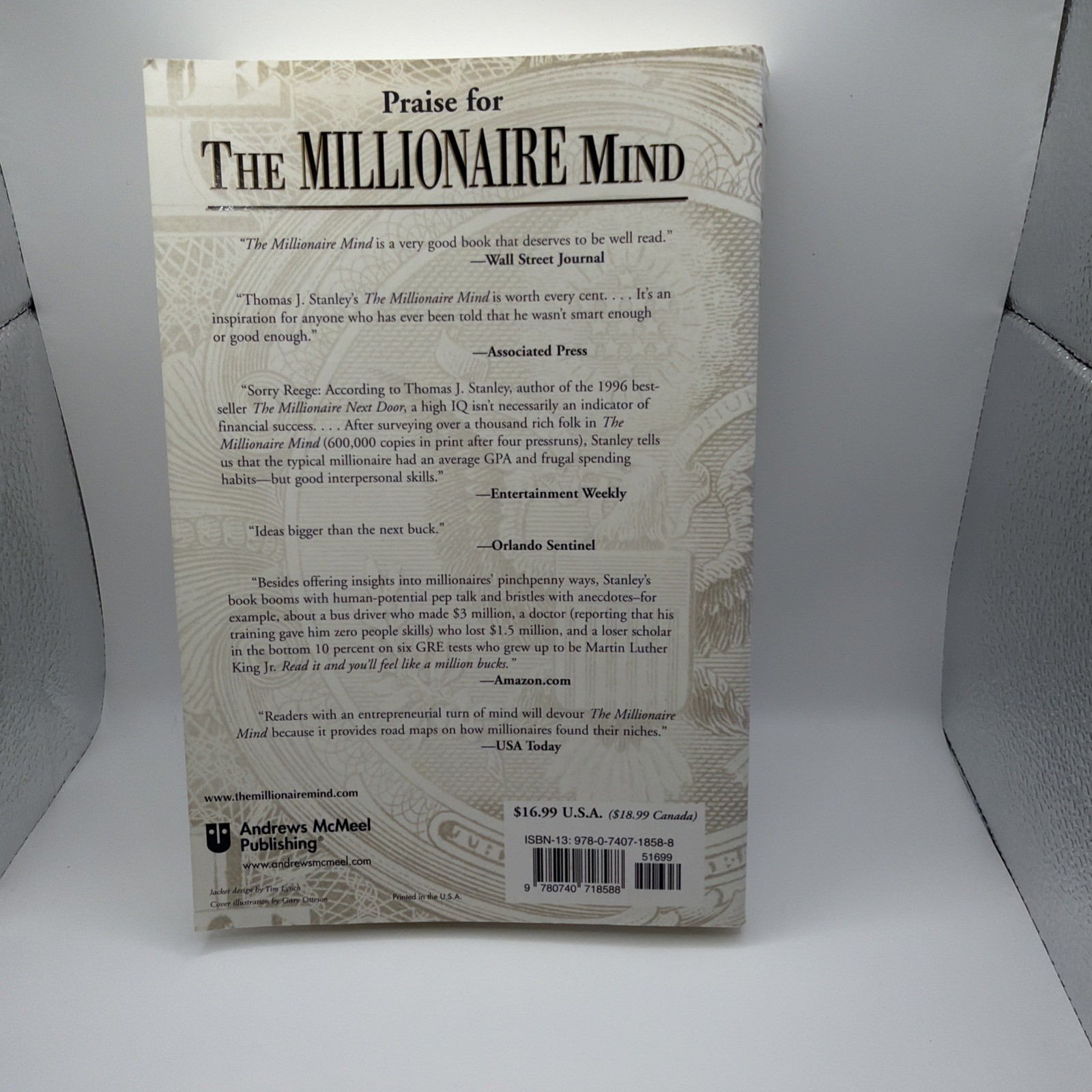 Millionaire Mind by Thomas J. Stanley (2001, Trade Paperback) Very Good