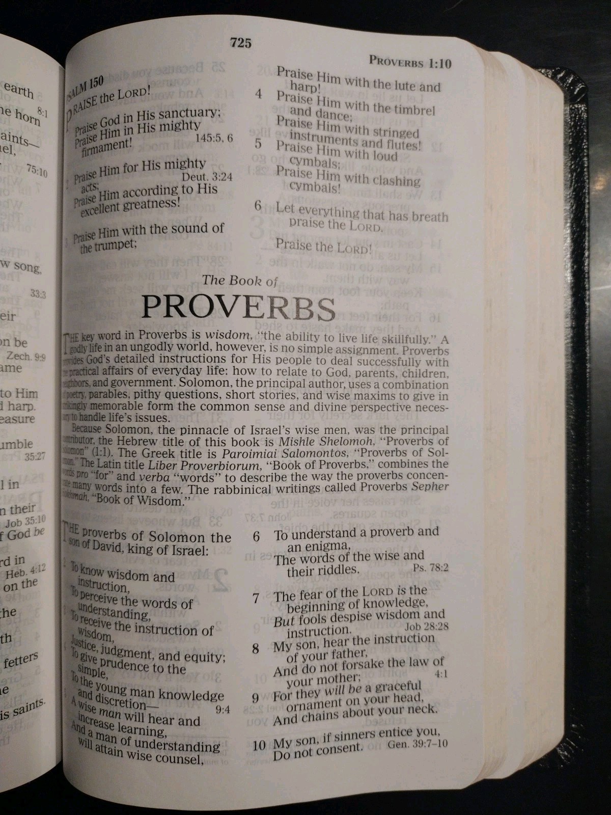 The Holy Bible Prophecy Study Edition. Nelson. 2008. Genuine Leather (8.5″ x 6″)