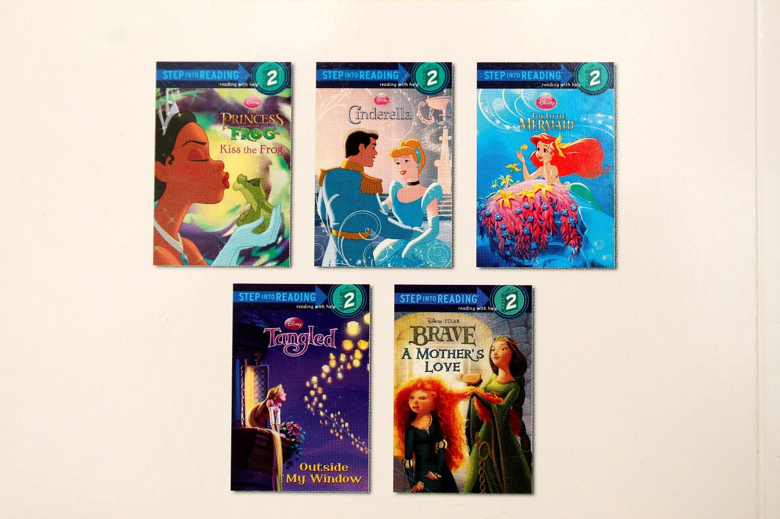 Lot 10-in-5 EARLY READER LEVEL 2 BOOKS Rainbow Fairies Disney Princess Girls