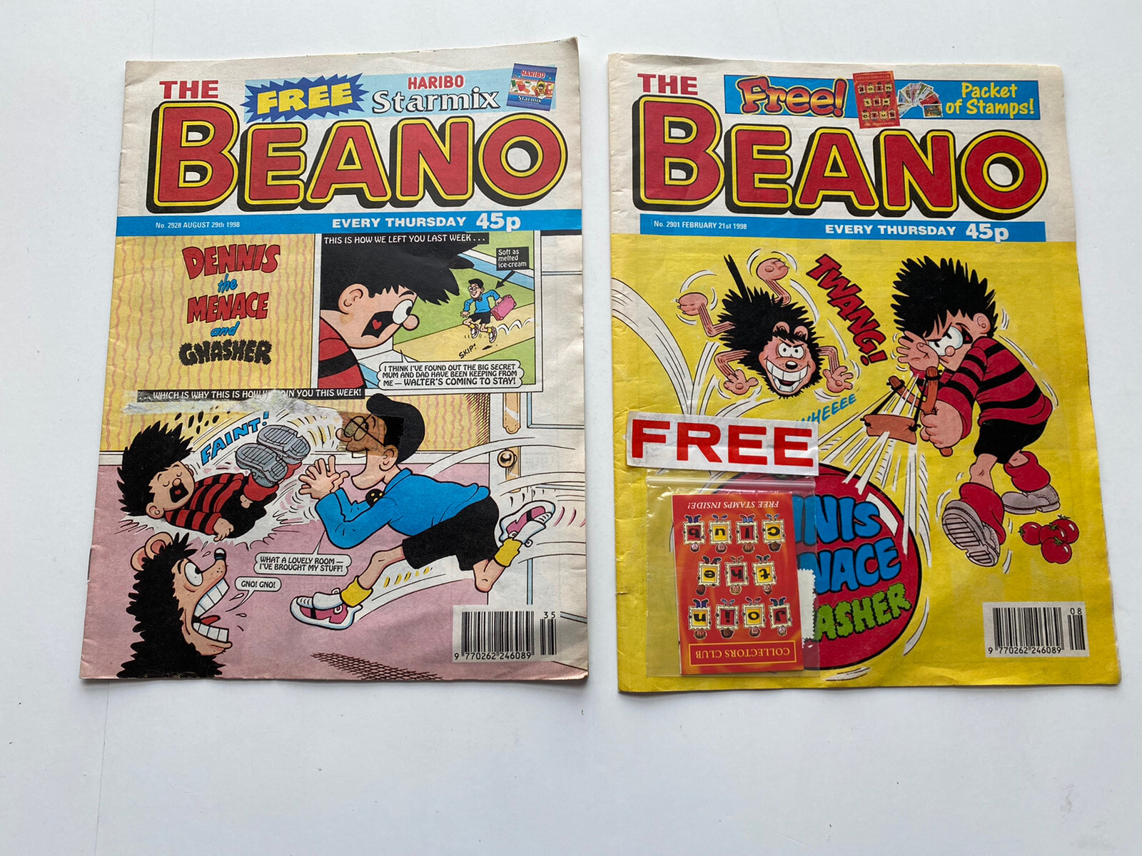 Vintage Beano Comic Book Dennis the Menace 1997 1998 #2901 2928 2860 2916 2890