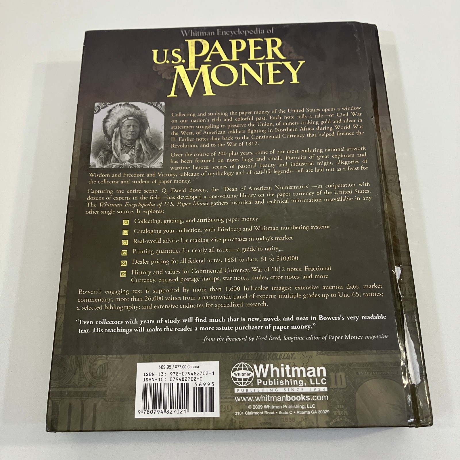 Whitman Publishing Encyclopedia of U.S. Paper Money 2009 Hardcover David Bowers