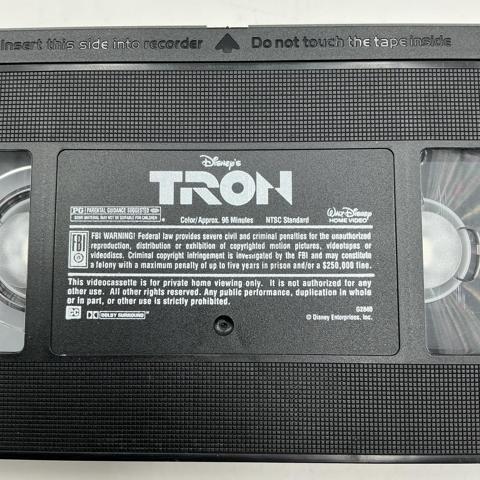 Vintage Disney’s TRON 20th Anniversary Collector’s Edition Black VHS 2002