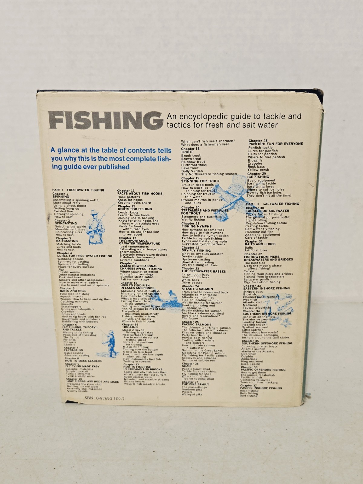 FISHING: An Outdoor Life Book An Encyclopedic Guide 7th Printing 1981 HCDJ