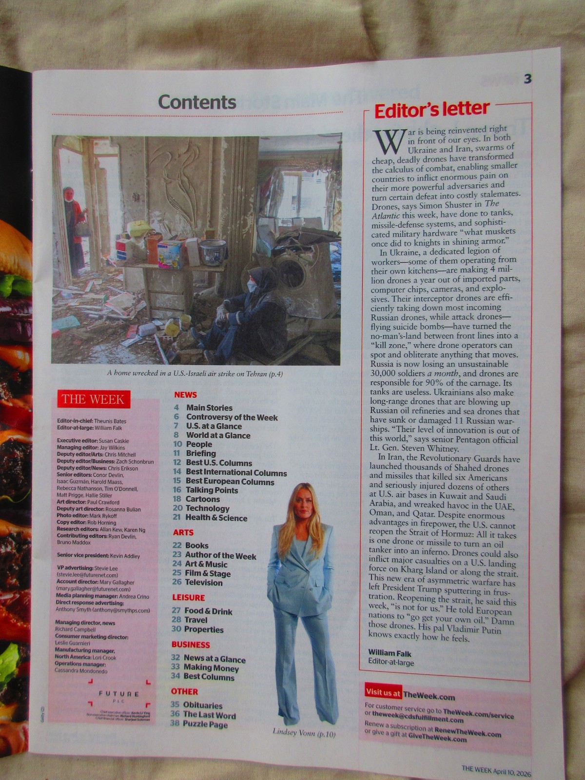 The WEEK magazine / April 10, 2026 edition / New/ Unread /