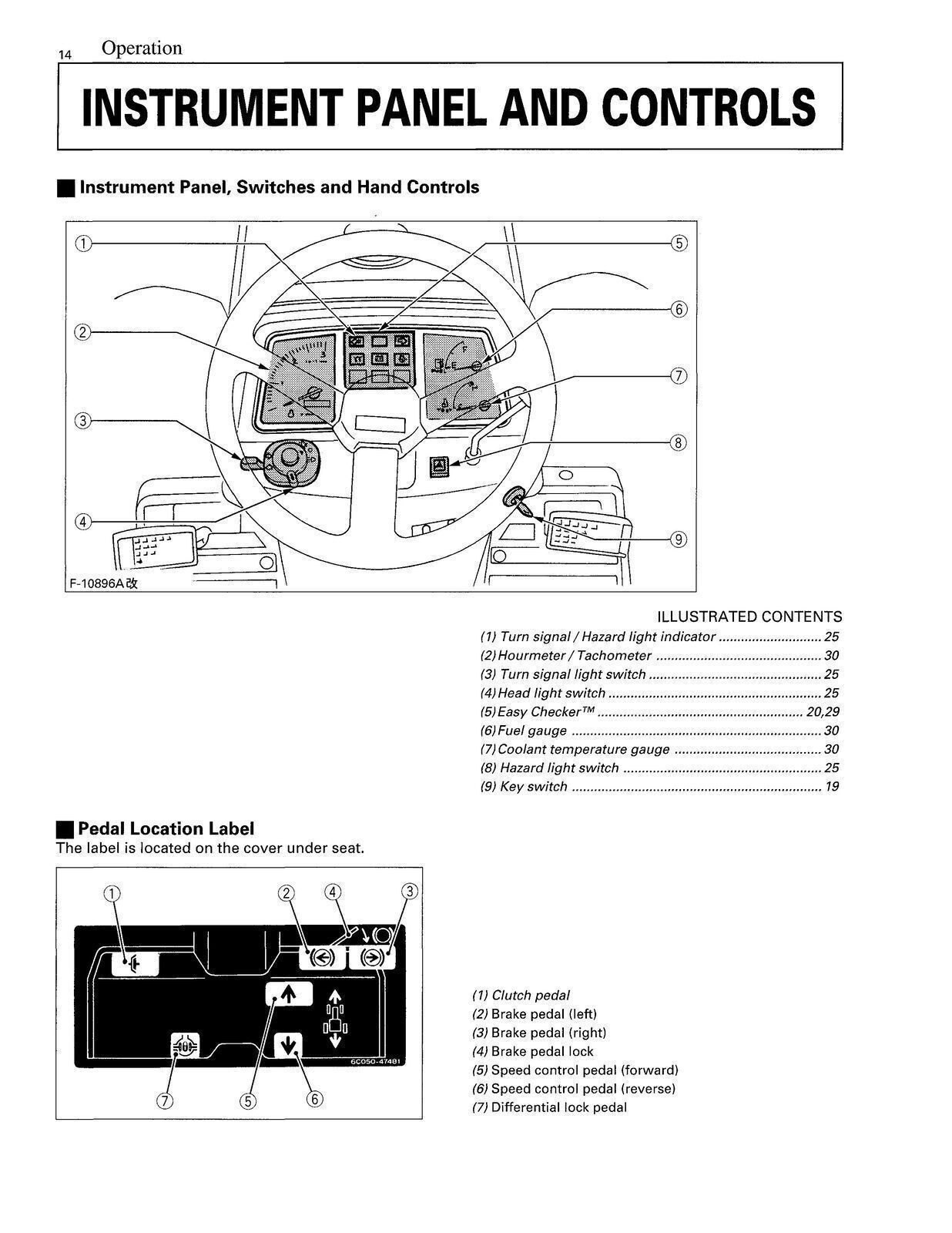 KUBOTA B2710 B2910 B7800 TRACTOR OPERATORS MANUAL DURABLE SPIRAL BIND, FRONT & B