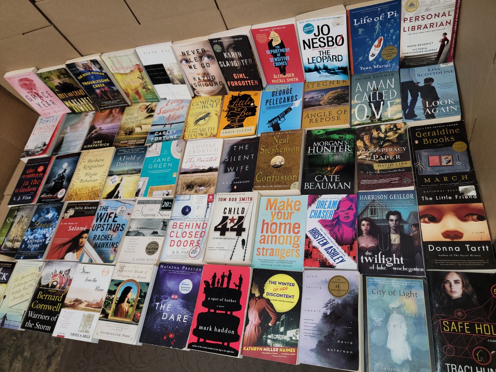 Lot of 5-LBS Large Trade Literature Fiction Paperback BestSeller RANDOM Books