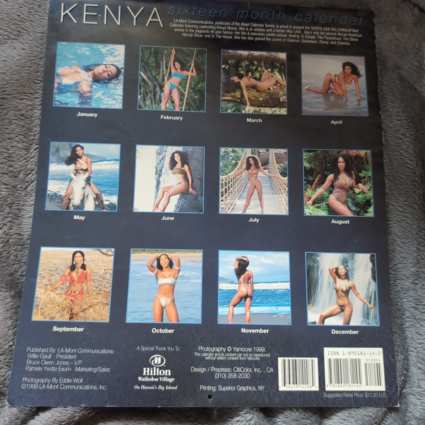 KENYA MILLENNIUM EDITION SISTEEN MONTH 2000 CALENDAR VTG