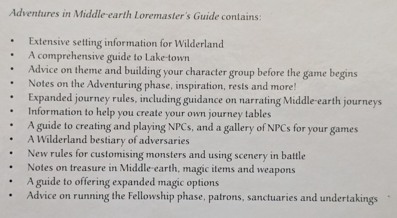 CUBICLE 7 ~ ADVENTURES IN MIDDLE EARTH ~ LOREMASTERS GUIDE ~ 5E COMPATIBLE BOOK