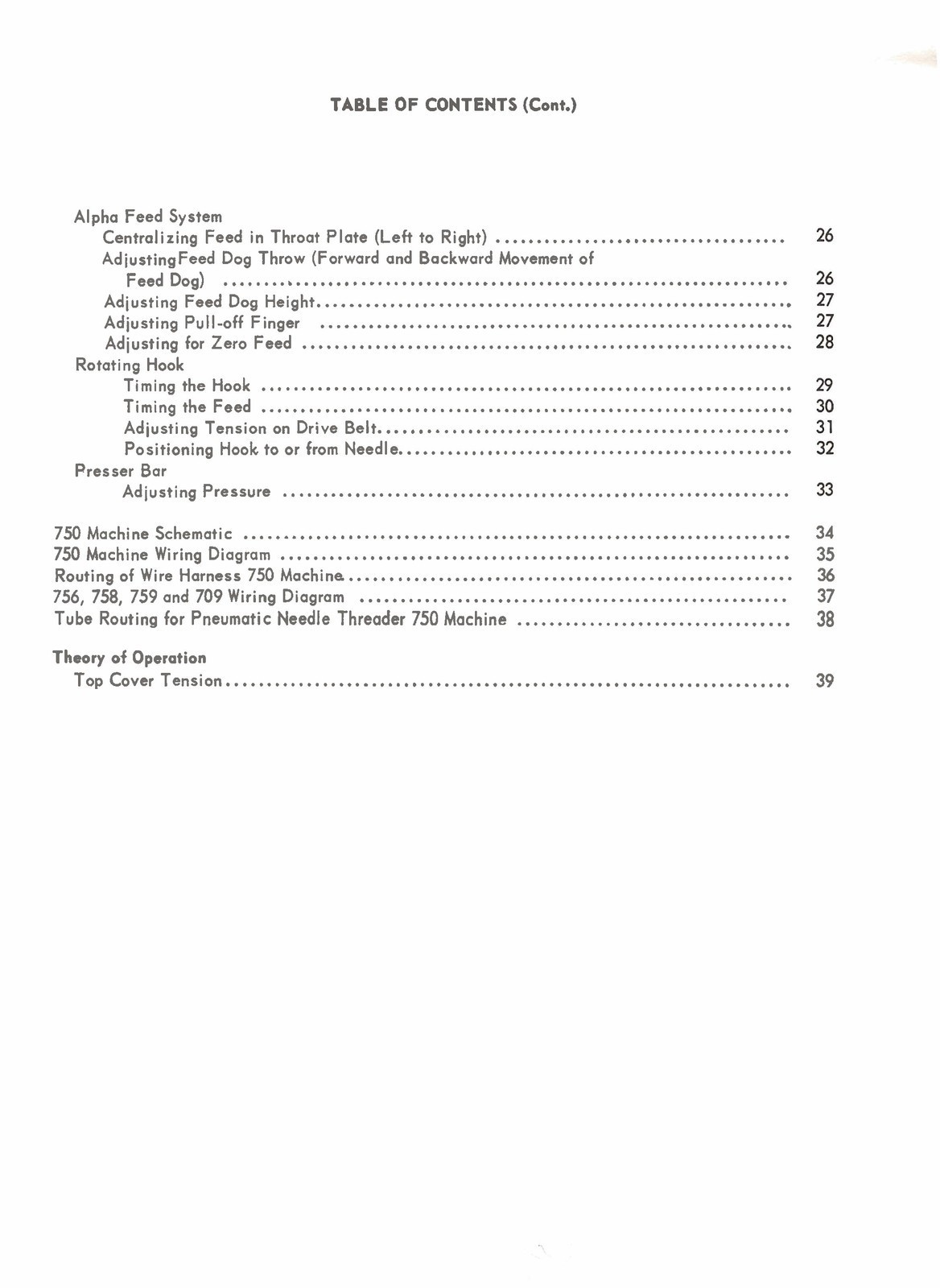 SINGER 750 Series Service Manual NOT User Manual, BINDING – TOUGH FRONT & BACK