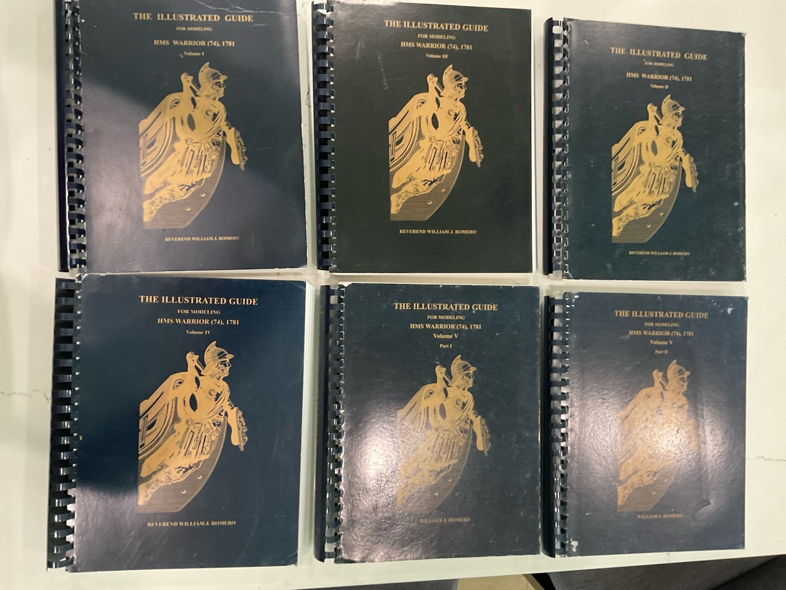 William Romero Illustrated Guide for Modeling the HMS Warrior 1781 Complete Set