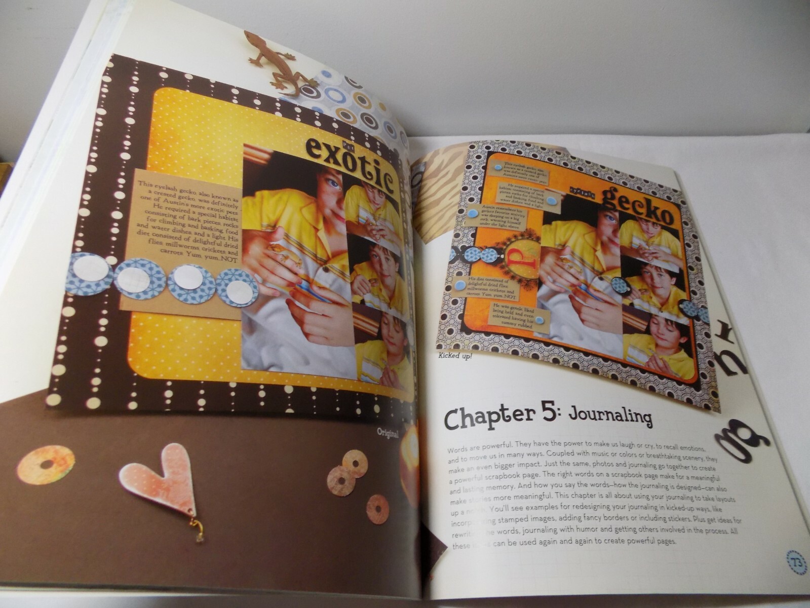 Kick It Up! Adding Spice To Your Scrapbook Layouts Paperback Book 126 Pages VGC