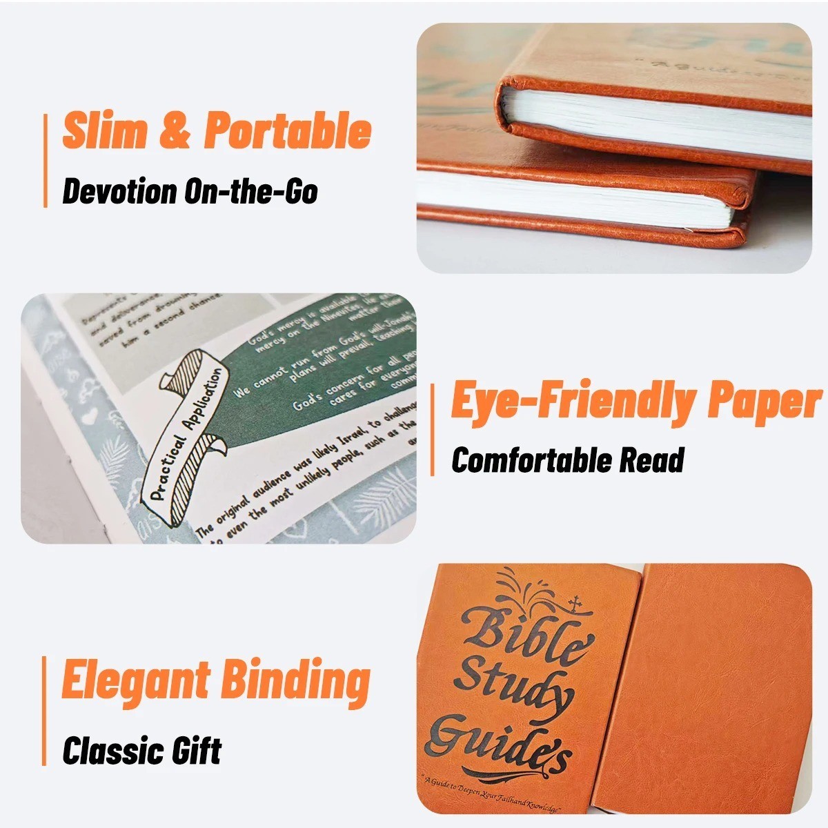 66-Page Bible Study Guide & Devotional Journal Christian Planner