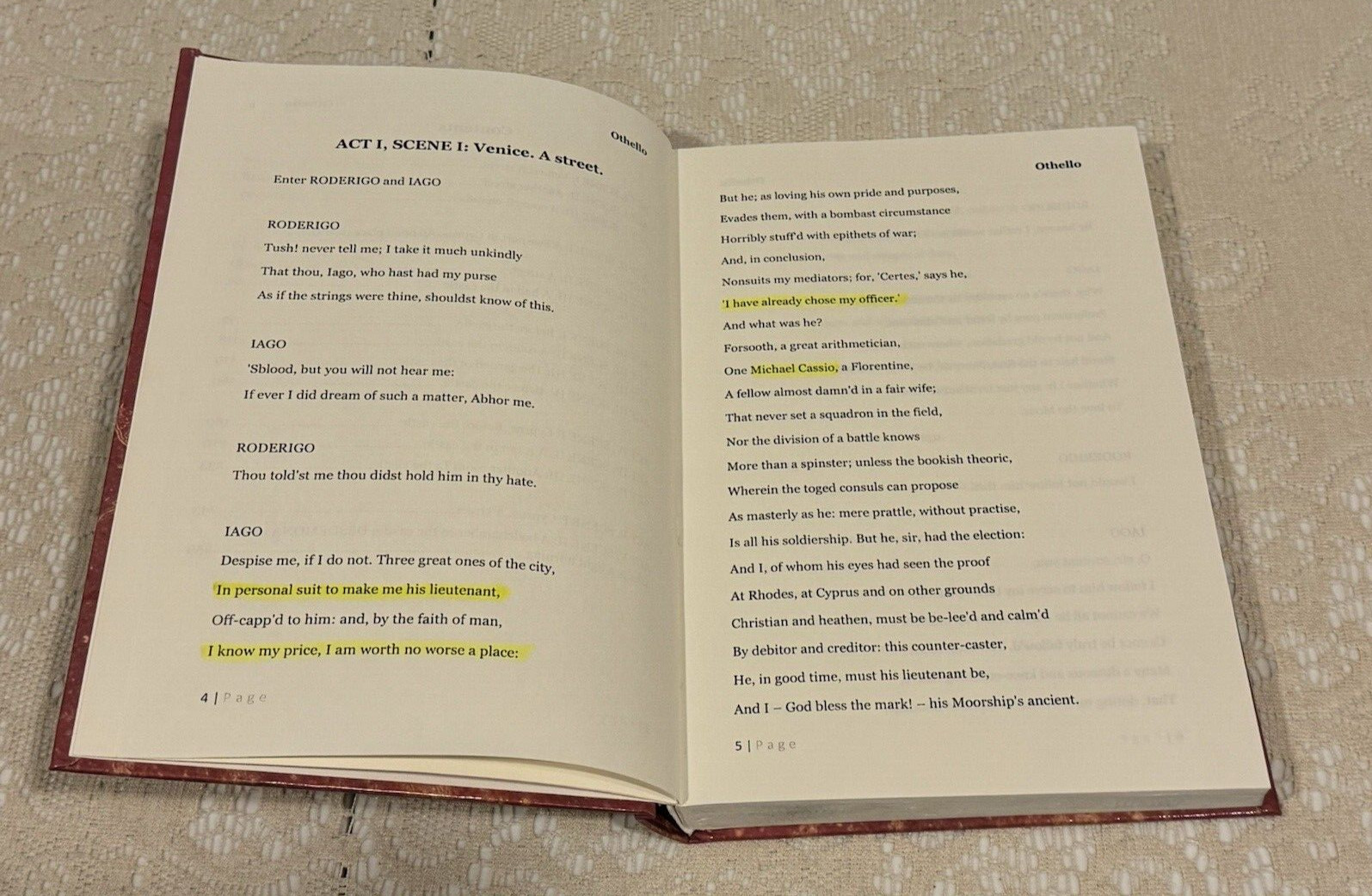 Othello by William Shakespeare, 2011 Hardcover book, Simon & Brown