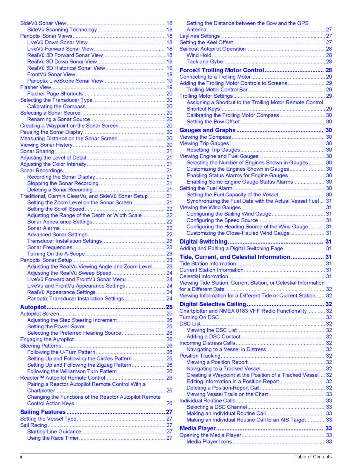 Garmin ECHOMAP Ultra Series 126sv Manual Instructions Coil Bound -54 Pages