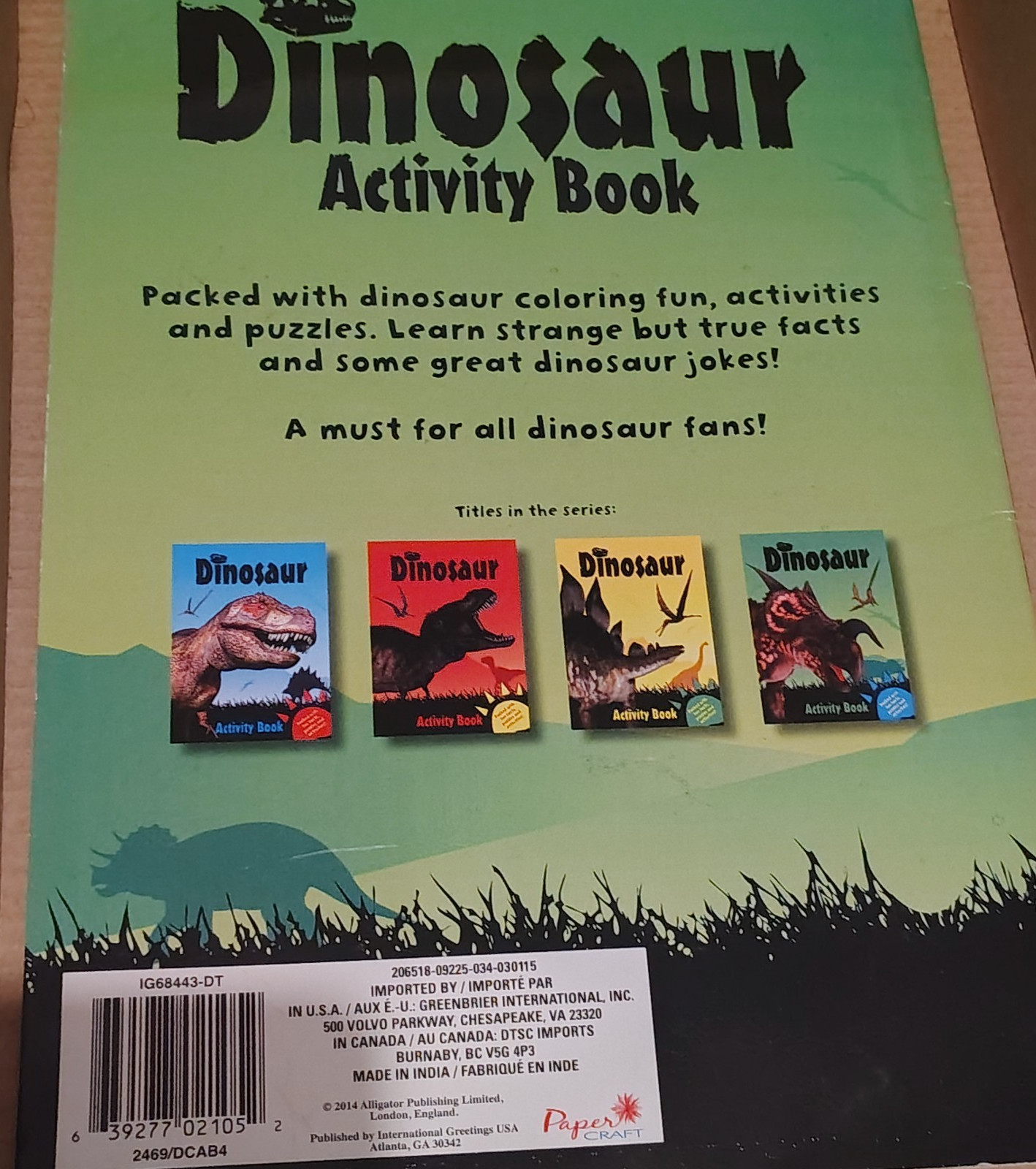 Dinosaur Coloring Book : Giant Dino Coloring Book for Kids Ages 2-4 & Toddlers.
