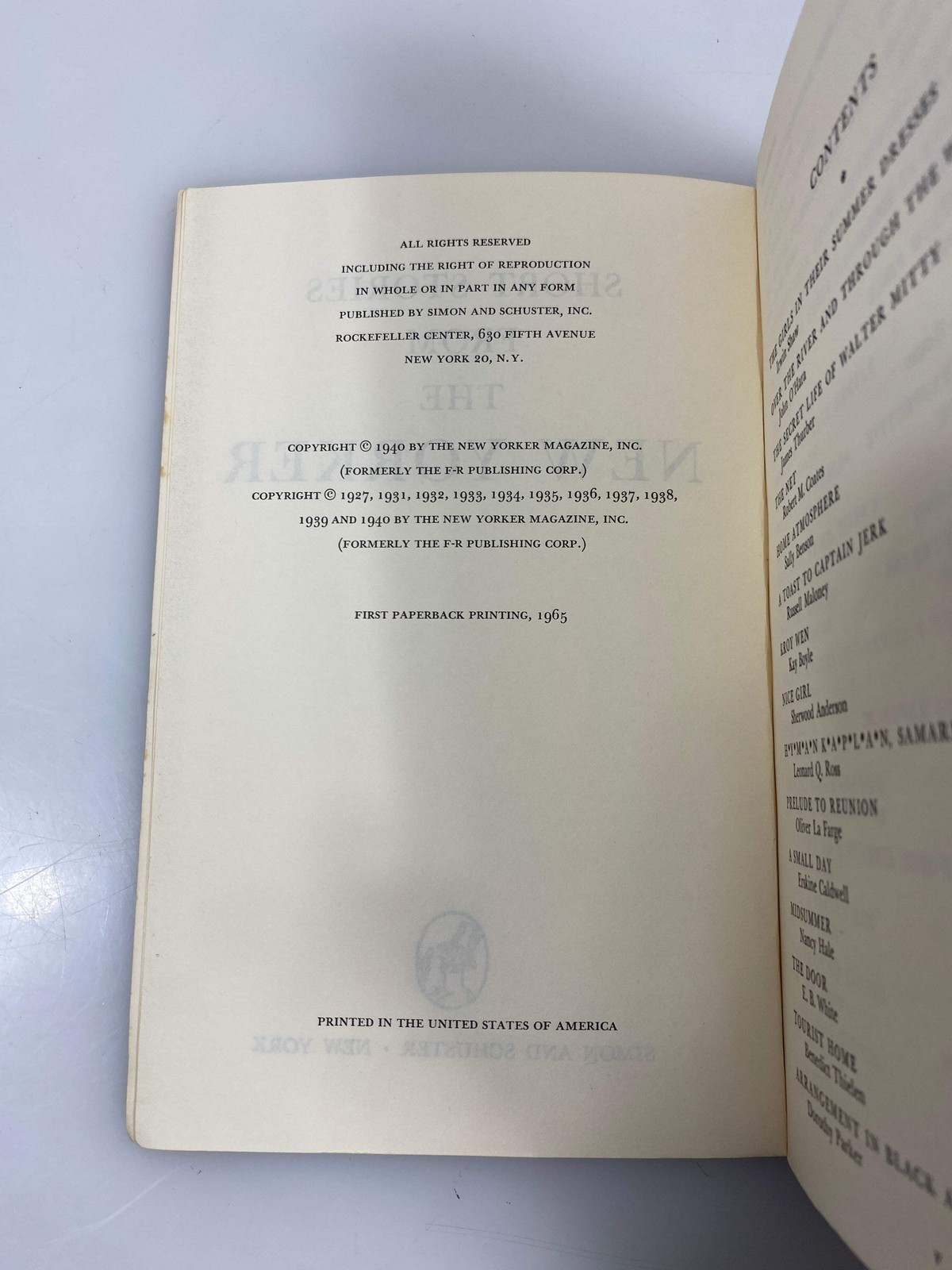 Three Vol. of 170 Short Stories from the New Yorker 1965 SC Slip Case