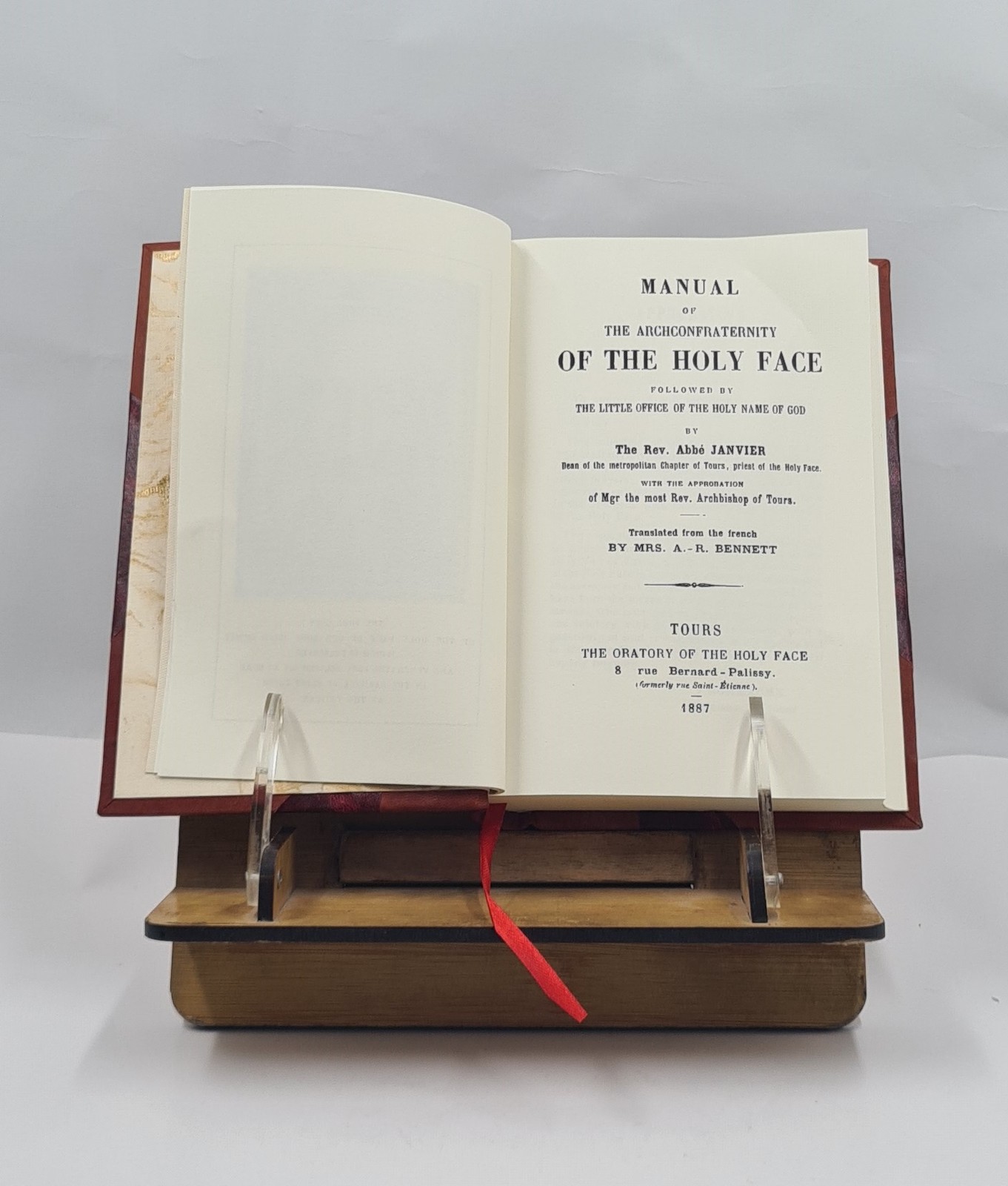 Manual of the Archconfraternity of the Holy Face followed by the [Leather Bound]